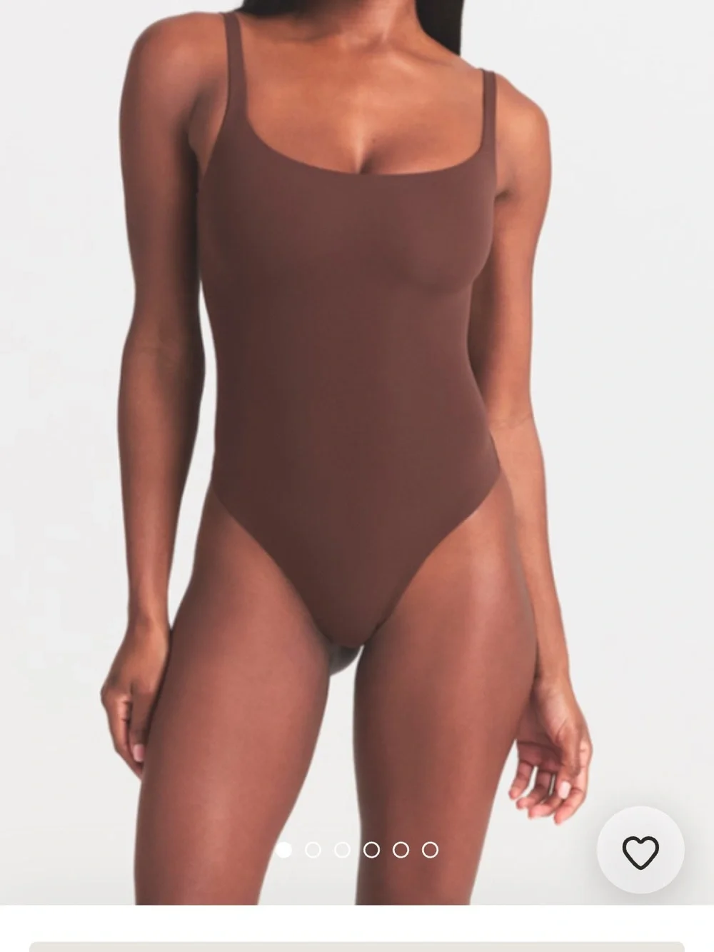 SKIMS One-Piece Swimsuit in Brown